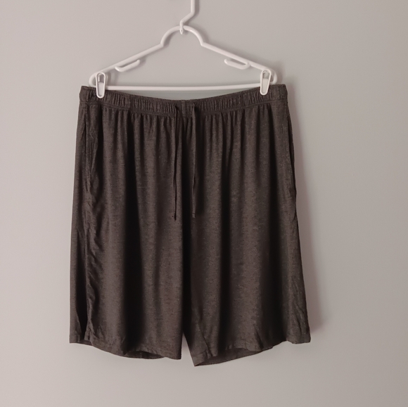 Latuza Pajama Bottoms Shorts Drawstring Elastic Comfy Lounge 9" Inseam Grey XL - Picture 9 of 9